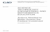 GAO-18-290, Accessible Version, SCIENCE, TECHNOLOGY ... · ENGINEERING, AND MATHEMATICS EDUCATION Actions Needed to ... Technology, Engineering, and Mathematics Education 45 Appendix