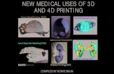 NEW MEDICAL USES OF 3D AND 4D PRINTING Content/NE… · AND 4D PRINTING COMPILED BY HOWIE BAUM. 3D Printing has been used for making a wide variety of parts for years and is also