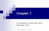 Chapter 7 - School of Science & Technology, UMS (SST) · 3. Find the confidence interval for the mean when is unknown. 4. Find the confidence interval for a proportion. Bluman, Chapter
