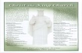 CHRIST THE KING CHURCH - d2y1pz2y630308.cloudfront.net · CHRIST THE KING CHURCH COLUMBUS, OHIO September 10, 2017 Twenty-Third Sunday in Ordinary Time Vigésimo Tercer Domingo del