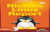 Nickles Linux Report Nickles Linux Report … · 9 Inhaltsverzeichnis 2.5 PRAXIS: Debian-Linux installieren – Original statt Abklatsch. . . . . . . . . . . . . . . . . . . . . .