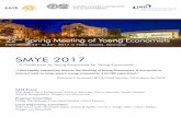 SMYE 2017 - IWH€¦ · SMYE 2017 – A Conference by Young Economists for Young Economists – „I thoroughly enjoyed my time at the Meeting of Young Economists. It was great to