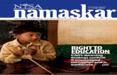 namaskar - NISAnisaindia.org/newsletter/nisa-namaskar-magazine-v03i02-bilingual.pdf · ArGhyA bAnerjee NISA Communique 16 NISA Update: State meetings, conferences and launch of quality