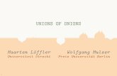 Unions of Onions - staff.science.uu.nlloffl001/publications/slides/unions_of_onio… · ONIONS Let P be a set of n points in the plane. DEFINITION: The onion of P is the convex hull