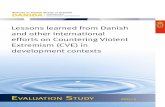Lessons learned from Danish and other international ... … · efforts on Countering Violent Extremism (CVE) in development contexts. Evaluation Study Lessons learned from Danish
