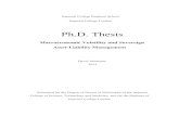 Ph.D. Thesis - Imperial College London€¦ · Ph.D. Thesis Macroeconomic Volatility and Sovereign Asset-Liability Management David Animante 2013 . Submitted for the Degree of Doctor