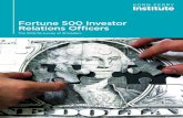 Fortune 500 Investor Relations Officers - Korn Ferry€¦ · Fortune 500 Investor Relations Officers The 2015/16 survey of IR leaders. 1 Korn Ferry’s Corporate Affairs Center of