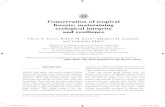 Conservation of tropical forests: maintaining ecological ...€¦ · trophic cascades and food webs Ecological communities are intimately connec ted through networks of interactions,