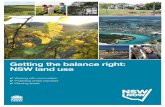 Getting the balance right: NSW land use€¦ · It ensures we get the balance right so that agriculture, communities and resource development can co-exist. GETTING THE BALANCE RIGHT