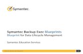 Blueprint for Data Lifecycle Management - Veritas Backup... · Blueprint for Data Lifecycle Management Symantec Education Services . Symantec Backup Exec Blueprints 2 Notice This
