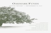 Harris Oakmark Annual Report 09-30-19€¦ · ANNUAL REPORT | SEPTEMBER 30, 2019 OAKMARK FUND OAKMARK SELECT FUND OAKMARK EQUITY AND INCOME FUND OAKMARK GLOBAL FUND OAKMARK GLOBAL