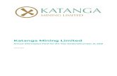 Katanga Mining Limited€¦ · Annual Information Form for the Year Ended December 31, 2019 3 land requirements for ongoing operations and expansions, and the impact of KCC's land