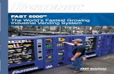 FAST 5000SM The World’s Fastest Growing Flexible Web ... · A Turnkey Solution – Fastenal handles everything from machine delivery and installation to product packaging and re-stocking,