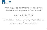 Profiling Jobs and Competencies with the tekom Competence ... · Framework for Technical Communication. This new Competence Framework describes the occupational profile and potential