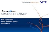 Network Flow Analyzer - NEC Global€¦ · - Specifying destination/source IP addresses and application/protocol names narrows down target data and Top N is displayed. - The traffic