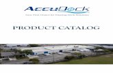 PRODUCT CATALOG - AccuDock€¦ · To enhance the look of your dock our AccuDeck PVC deck boards are the perfect final touch to your dock. Contact us for pricing. ACCUDECK FEATURING
