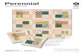 Perennial - Andover Fabrics · Introducing Andover Fabrics new collection: PERENNIAL by Sarah Golden Quilt designed by Janet Houts Fabric Requirements Yardage Fabric Fabric A binding