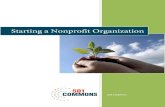 Starting a Nonprofit Organization a nonprofit (501... · PART 2: STARTUP CAPITAL COSTS Determine what furniture, vehicles, or equipment you will need. Items needed may include furniture,