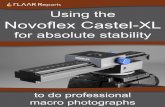 Using the - Digital photography · the process of aligning eggs in the mariposario maintained by FLAAR Mesoamerica in Guatemala. Novoflex Castel-XL focusing rack. 10 When you are