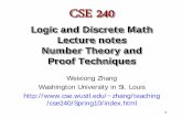 Logic and Discrete Math Lecture notes Number Theory and ...zhang/teaching/cse240/Spring10/ProofT… · Logic and Discrete Math Lecture notes Number Theory and Proof Techniques. 2