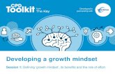 Developing a growth mindset - Sacred Heart Catholic ... resources/Devel… · Developing a growth mindset . Session 1: Defining ‘growth mindset’, its benefits and the role of