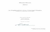 Masterthesis 2012 Exploration of the Concept Utopia Ruitinga.pdf · An Exploration of the Concept Utopia Guided by the Philosophy of Ernst Bloch Theoretische Filosofie Volker Ruitinga