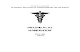 PREMEDICAL HANDBOOK - Columbia College and Columbia ...€¦ · columbia college . fu foundation school of engineering and applied science . premedical . handbook . 2018-2019 . edition