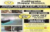 California Happy Homes BUY SELL REMODEL YOUR ONE-STOP … · buy sell remodel your one-stop-shop for real estate & remodeling services es.com less stress 2% re after more options