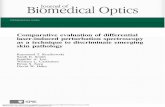 Comparative evaluation of differential laser-induced ... · Comparative evaluation of differential laser-induced perturbation spectroscopy as a technique to discriminate emerging