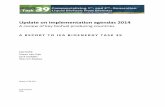 Update on implementation agendas 2014 - Bioenergytask39.sites.olt.ubc.ca/files/2013/05/Implementation-Agendas-8-April... · Update on implementation agendas 2014 . A review of key