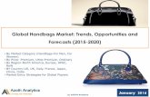 Global Handbags Market: Trends, Opportunities and ...€¦ · Global Handbags Market: Trends, Opportunities and Forecasts (2015-2020) •By Market Category (Handbags-For Men, For