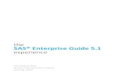 the SAS® Enterprise Guide 5.1 experience · SAS code RUN; ODS destination CLOSE; HTML, PDF, and RTF 26 NOTE: ODS PDF printed no output. (This sometimes results from failing to place