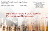 Right Heart Failure in LVAD patients: Prevention and ... A_1354_Right... · Continuous Flow Left Ventricular Assist Device Implant Significantly ImprovesPulmonary Hypertension, Right