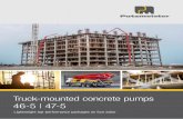 Truck-mounted concrete pumps 46-5 | 47-5 4670-3 EN - B… · The 46-5/47-5 in detail Space-saving support Both the 46-5 and the 47-5 are fitted with the support system developed and