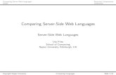 Comparing Server-Side Web Languages · Title: Comparing Server-Side Web Languages Author: Server-Side Web Languages Created Date: 9/18/2008 12:50:53 PM