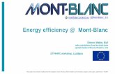 Energy efficiency @ Mont-Blanc · 13% Energy Efficiency achieved by reducing memory footprint Eikonal solver on the ThunderX cluster 20 cores @ 1.8GHz Physical measurements: Yokogawa