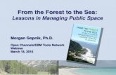 From the Forest to the Sea - openchannels.org€¦ · North Sea Belgian Marine Spatial Plan Belgium. U.S. EEZ (4 million sq. mi.)U.S. Public Lands (1 million sq.mi.) Can ocean managers
