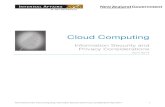 Cloud Computing Information Security and Privacy ... · All-of-Government Cloud Computing: Information Security and Privacy Considerations April 2014 3 Contents 1 Introduction 4 2