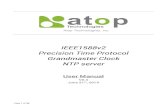 IEEE1588v2 Precision Time Protocol Grandmaster Clock NTP … · NTS7500 Series Grandmaster Clock & NTP Server User Manual Page 1 of 34 IEEE1588v2 Precision Time Protocol Grandmaster