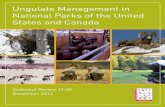 Ungulate Management in National Parks of the United States ...vi Ungulate Management in National Parks of the United States and Canada residents of The Wildlife Society (TWS) occasionally