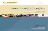 CAPP Certification Program CAPP RESOURCE GUIDEPhone: CAPP Certification Program +1.571.699.3011 The CAPP Registry is an online tool for individuals to search for other CAPPs. Search