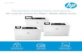 The pinnacle of performance and security HP LaserJet ... · next level ; Centralize control to help build business efficiency : ... Management (SIEM) tools like Splunk, ArcSight,