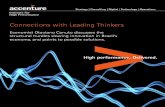 Connections with Leading Thinkers - Accenture...to the importance of making ICT infrastructure widely available? CANUTO: Countries that have managed to boost innovation and raise income