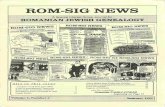 ROM-SIGNEWS - JewishGen Summer 1995.pdf · The Romanian Family Finder dominates this issue of ROM-SIGNEWS ...and for a verygood reason. It is the most comprehensivelist ofsurnames