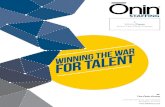 Winning the War for Talent - The Onin Group...Winning the War for Talent A White Paper from The Ōnin Group 1 Perimeter Park South, Suite 450 North Birmingham, AL 35243 The Ōnin Group