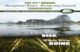 THE 25TH ANNUAL Maryland Water Monitoring …...MARYLAND WATER MONITORING COUNCIL 25th Annual Conference - Friday, December 6, 2019 The 25th Annual MWMC Conference – Where We’ve