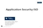 Application Security ISO - owasp.org...Known or common information security threats 1. ISO/IEC 27033 (Network Security) 2. ISO/IEC 27034 (Application Security) 3. ISO/IEC 27036 (Supplier