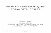 FROM ION BEAM TECHNIQUES TO NANOSTRUCTURESgyulai... · FROM ION BEAM TECHNIQUES TO NANOSTRUCTURES JózsefGyulai Professor Emeritus Energy Res. Centre, Inst. Tech. Phys.& Matl. Sci.,