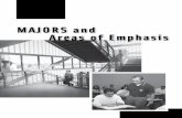 MAJORS and Areas of Emphasis · Athletic Coaching (see Kinesiology Physical Education) Broadcasting – Broadcast Programming and Production – Broadcast Sales and Management ...