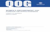 WOMEN’S EMPOWERMENT AND FOREIGN AID EFFECTIVENESS · 2018-10-10 · The longstanding debate on whether foreign aid promotes development suggests that aid’s efficacy depends on